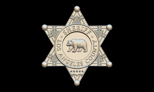 Los Angeles County Sheriff badge 3D STL for CNC