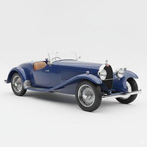 1927 Vintage Grand Touring Automobile – Detailed Classic Car Scale Model for 3D Printing
