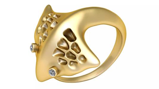 MONTA FISH STYLISH RING 3D PRINTABLE MODEL