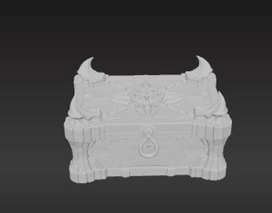 Futuristic Swarm-Inspired Deck Holder - Robust 100+ Sleeved Card Case with Claw Latch & Accessory Tray - Organic Alien Aesthetic