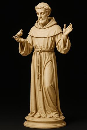 Saint Francis of Assisi – 3D Printable Renaissance-style Statue