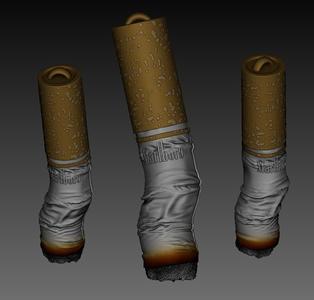 Cigarette Butt Earrings - Realistic 3D Printable Jewelry STL