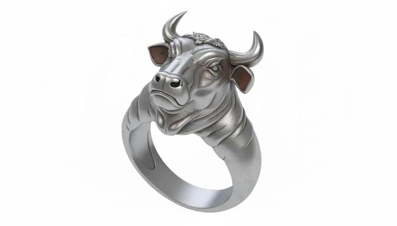 Bull Head Ring