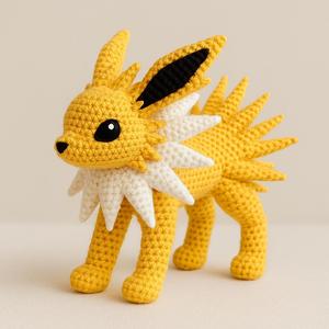 Jolteon Crochet Style - Pokémon | 3D Printable Figure (STL)
