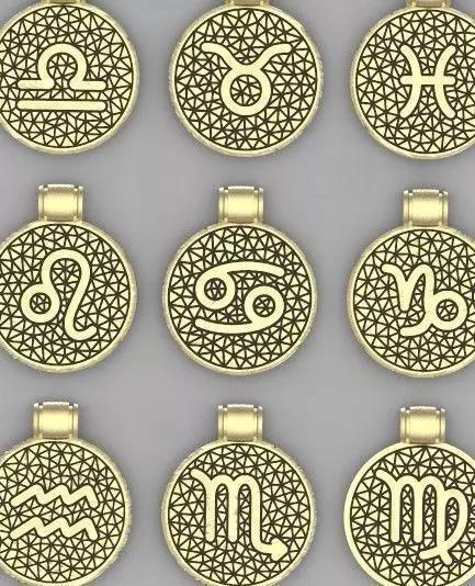 pendant  zodiacs