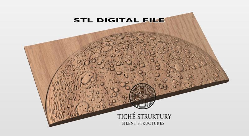 Moon Surface – Astronomical Relief – 3D STL Model
