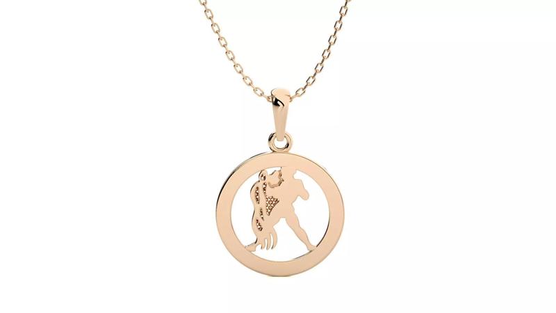 Aquarius Zodiac Pendant