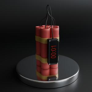 Cartoon Time Bomb Prop
