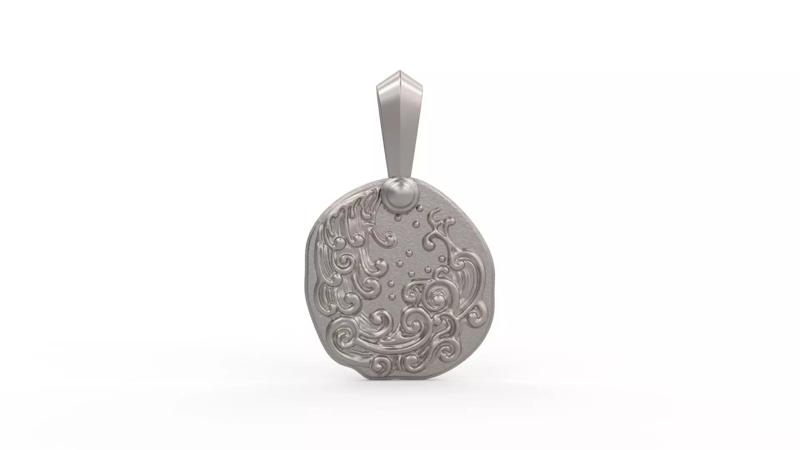 Aquarius Amulet Pendant