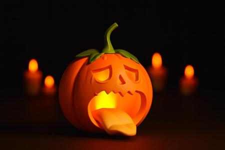 Funny Vomiting Pumpkin Jack-O’-Lantern – 3D Printable Halloween Model