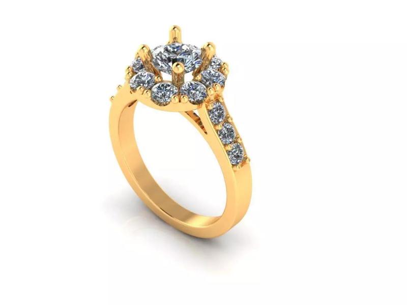 One Row Woman Wedding Ring AI000102R