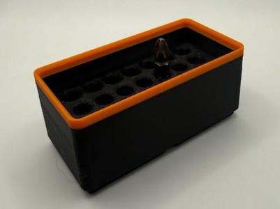 Gridfinity 2x1 Driver Bit Holder 38.8mm Tall