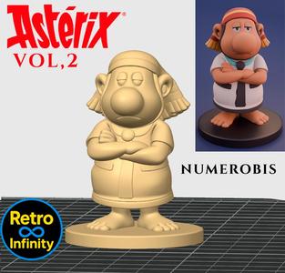 Numerobis - Asterix Vol. 2 3D figure Retro Infinity style (60mm) | vinyl collectible