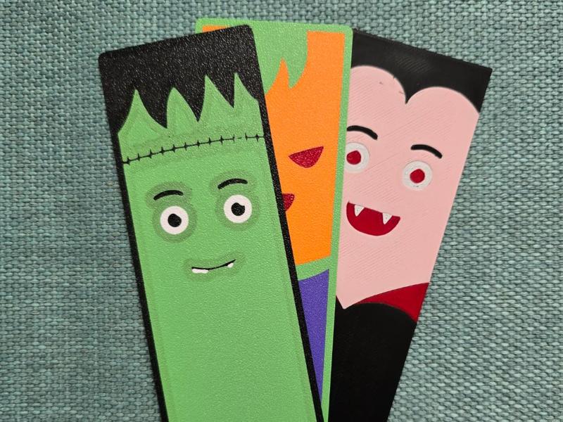 segnalibro frankenstein Halloween scary spooky art