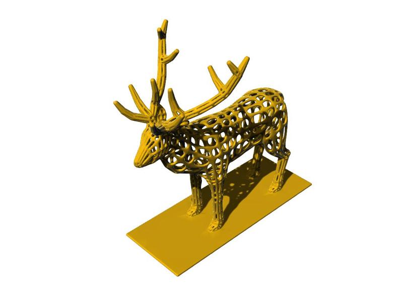 VORONOI RED DEER / STAG