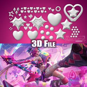 Jinx Lovestruck Accessories League of Legends STL file