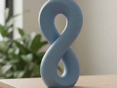 Elegant Twisted Infinity Loop Sculpture