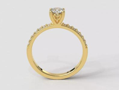5mm Heart Engagement Ring