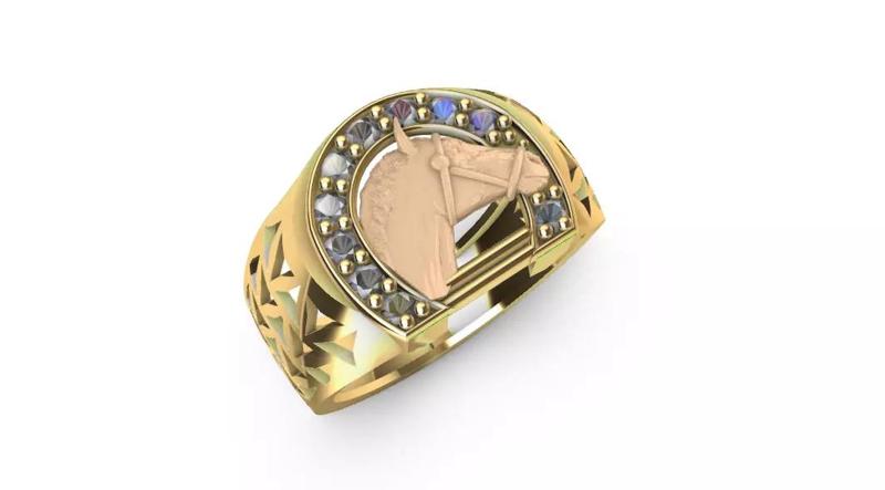 Anillo para caballero-hombre -v-