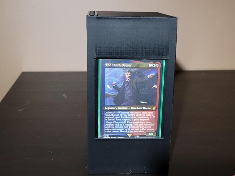 Commander Deck Box Magic The Gathering MTG Elder Dragon Highlander EDH with Planechase Holder, Commander Window, Token Slot, and Storage Drawer. Fits 100 Double Sleeved Cards