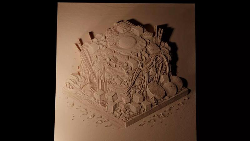 Pad Thai CNC 3d Print High Relief Sand Casting