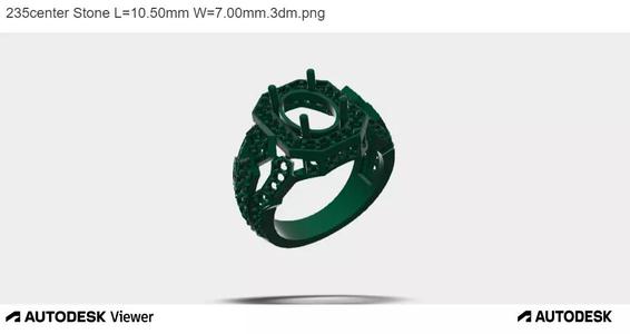 Men Oval Cut Ring