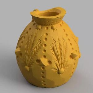 vase au motif floral