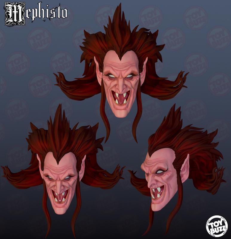 Mephisto marvel legends custom head (classic Jhon Buscema)
