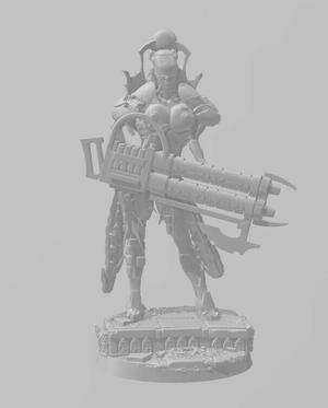 Warriors Plus Warden Nakercon Female One Page Poxy War Games Pinup War Games