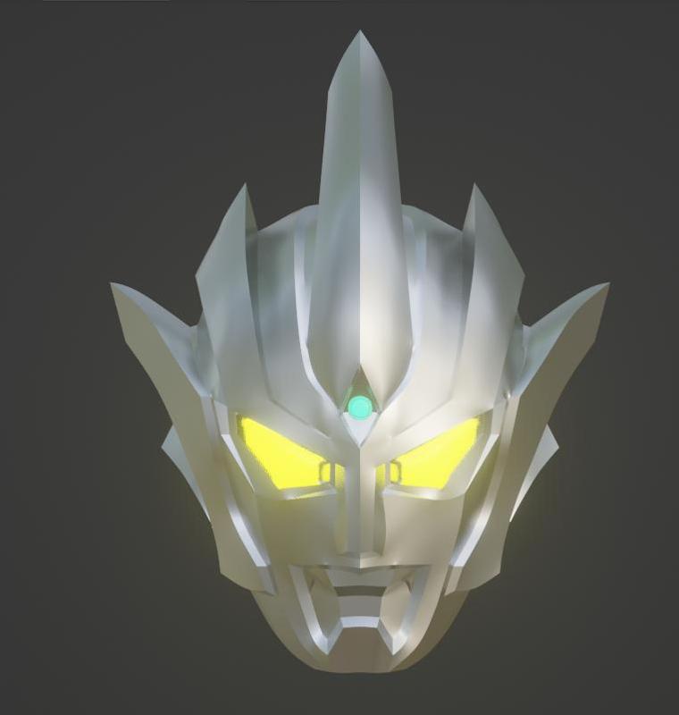 Ultraman Regulos 3D fully wearable cosplay helmet 3D printable STL file