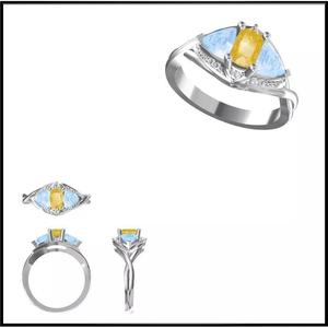 JCD Format Minimalist color stone rings jewelry cad cam masters