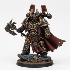 Grand Commander in Heavy Power Armor - Dark Legion Warlord Miniature for 3D Printing - Sci-Fi Fantasy Tabletop Figurine