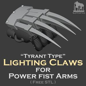 Lightning claw attachment for TYRANT TYPE (Ver.1 Update)
