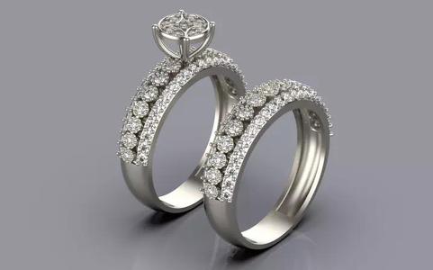 engagement Solitaire ring gold silver