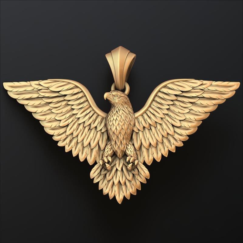 Eagle Pendant 3d v2 3D print model
