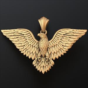 Eagle Pendant 3d v2 3D print model