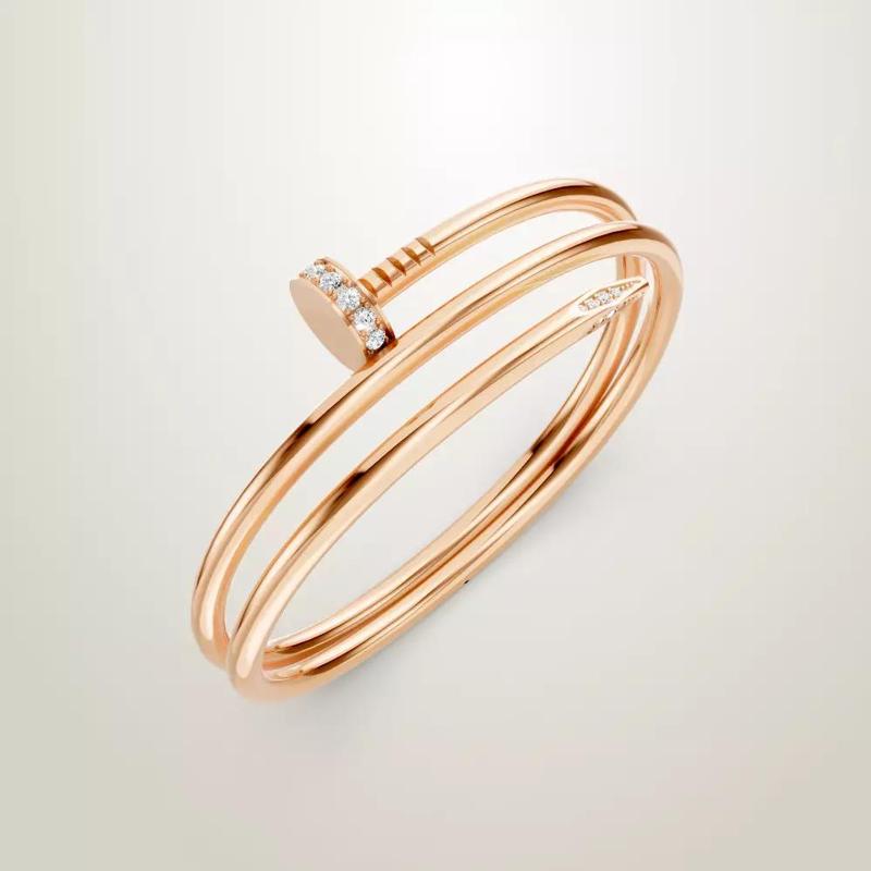 Juste un Clou bracelet double diamonds cartie