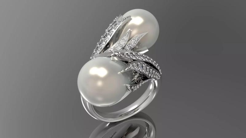 luxury woman pearl ring pr0001