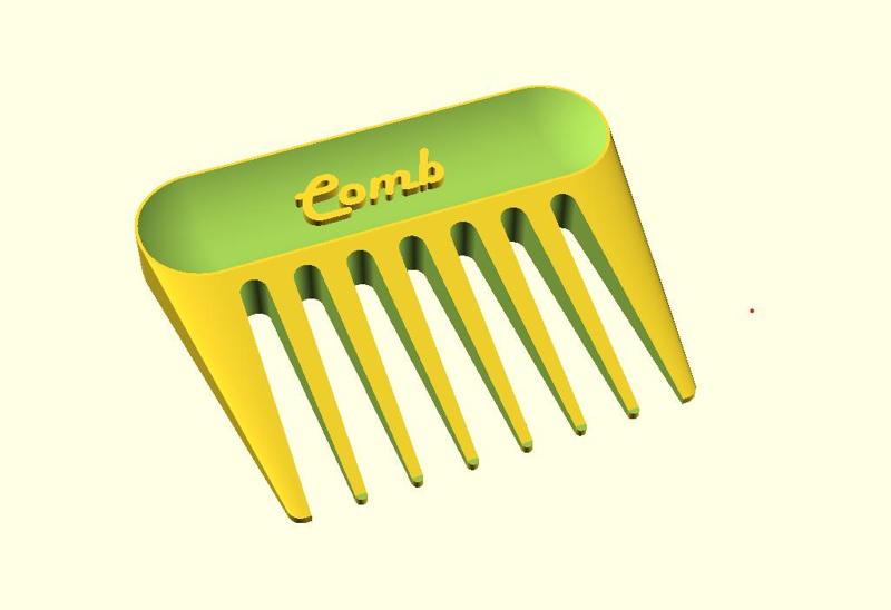 Curl Comb / Wide Comb