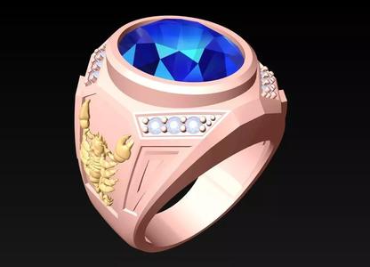 Scorpio Rings - Oval Stone Ring - N569