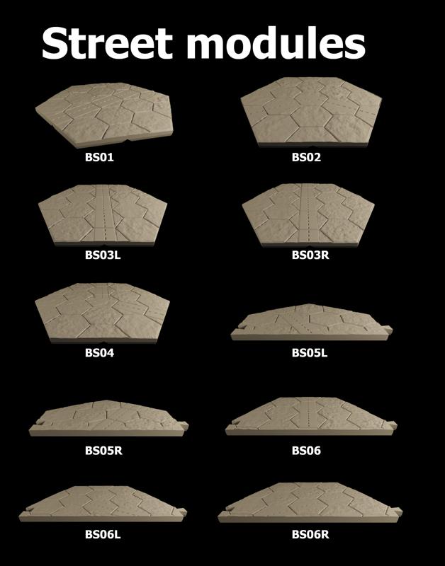 HexTerrain- street modules