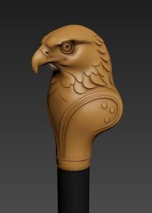 hawk Gentleman Knob Walking Cane