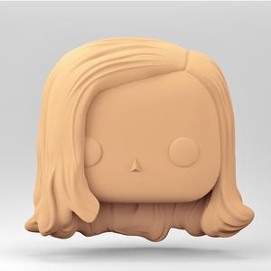 Stylized Chibi / POP Head STL | 3D Print File | WH_3-20
