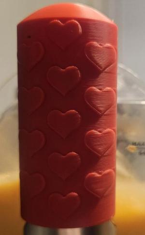 Hearts Partial Handle for Ninja Slushie Machine – Stylish, Customizable, 3D Printed Grip