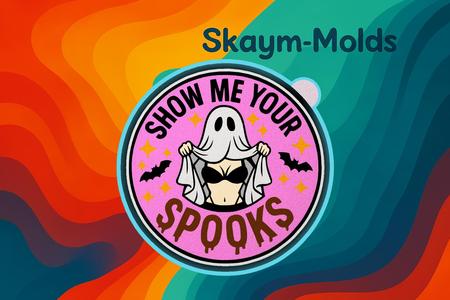 👻✨ Show Me Your Spooks Design Mold – Freshie, Ornament, Resin & Candle Mold ✨👻