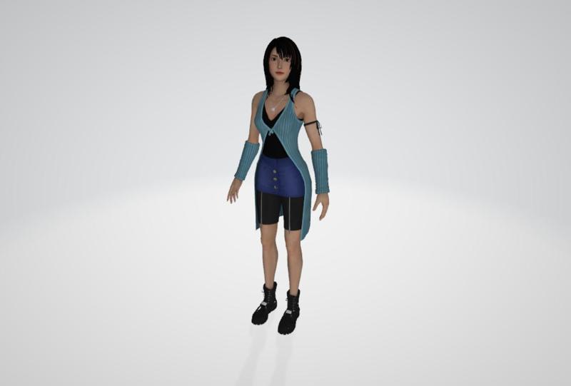 Rinoa Heartilly from Final Fantasy 3D model