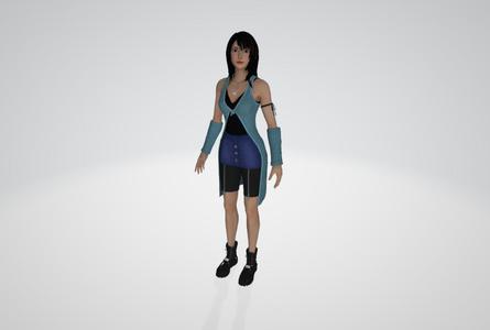 Rinoa Heartilly from Final Fantasy 3D model