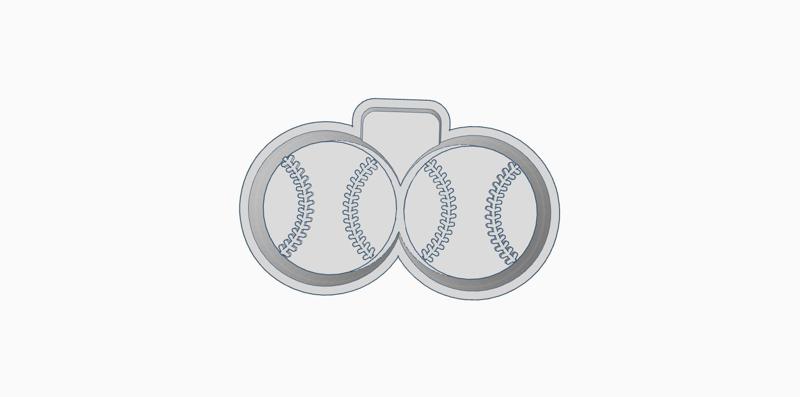 baseball softball vent freshie mold housing STL