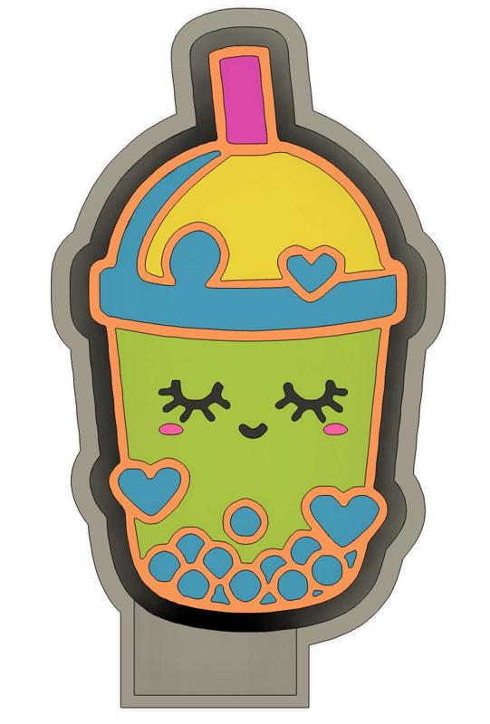 Boba Bubble Tea Car Freshie Silicone Mold Housing