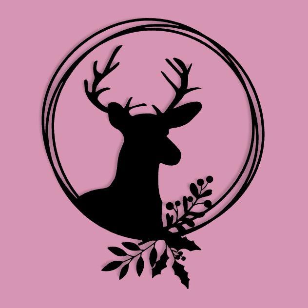 Deer Silhouette - Majestic Wildlife Wall Art